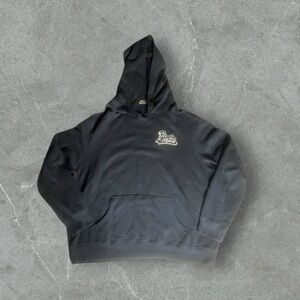 Polo Ralph Lauren‎ Hoodie Mens XL Black Script Logo Spellout Hooded Pullover Y2K